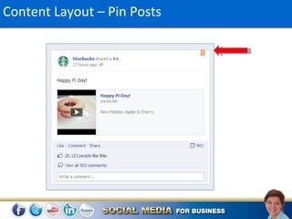 Content Layout – Pin Posts
 