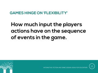 BENEFITS OF STAKEHOLDER DESIGN
o  Better sense of what users understand about
the issue at hand
o  Able to elicit authentic data
o  Sense of shared purpose leads to distribution
of power between designer, client and enduser
o  Able to test and iterate with intended
audience.

11

 