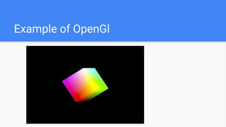 Example of OpenGl
 