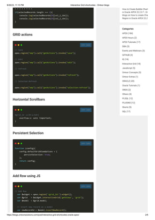 Interactive Grid shortcodes - Ontoor blogs.pdf | Databases | Computer ...
