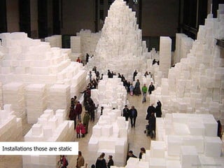 Source: whitereadtate Installation those are static Types of Installations 