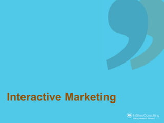 Interactive Marketing
 