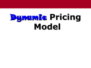 DynamicDynamic PricingPricing
ModelModel
 