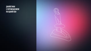 Джойстики
с перемещением
по одной оси
 