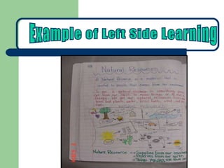 Example of Left Side Learning 