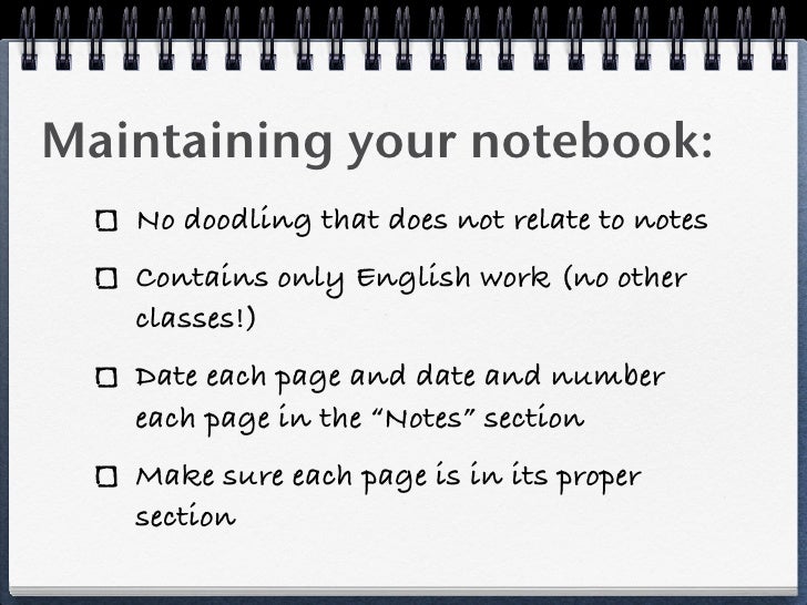 English Notebook