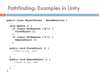 Pathfinding - Part 2: Examples in Unity | PDF