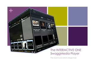 +




    The INTERACTIVE ONE
    SwaggMedia Player
    The Communications Mega Hub
 