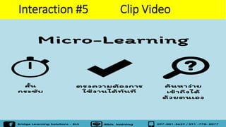 Micro Learning
Interaction #5 Clip Video
 