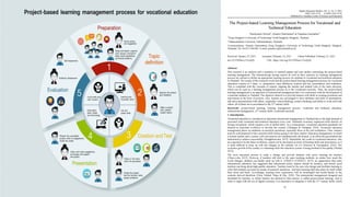 Project-based Learning : PjBL
 