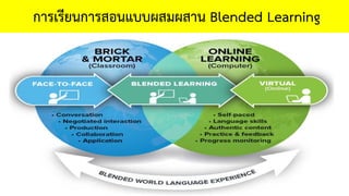 การเรียนการสอนแบบผสมผสาน Blended Learning
 