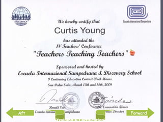 Aft Training & Certification Forward 