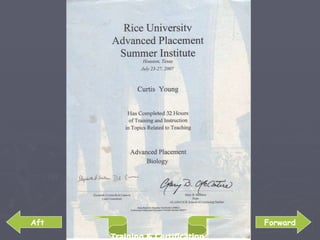 Forward Aft Training & Certification 