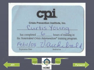 Forward Aft Training & Certification 