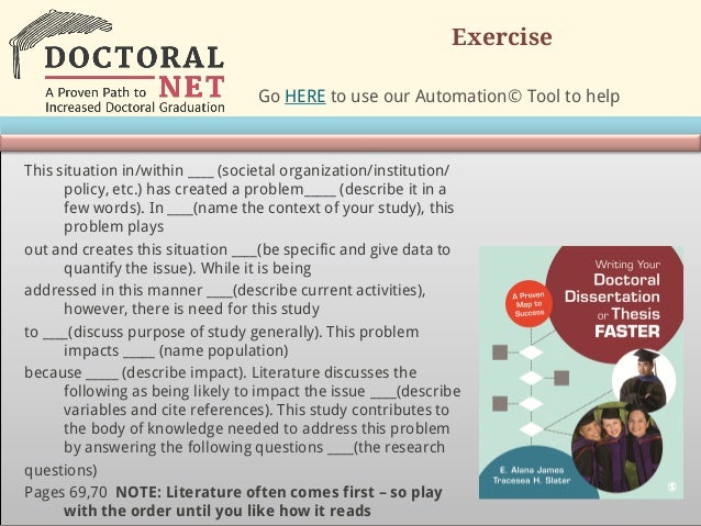 Dissertation problem staement