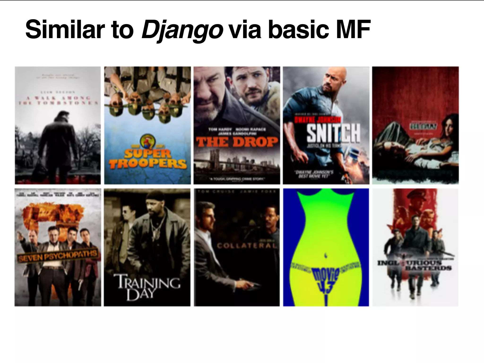 Similar to Django via basic MF
 