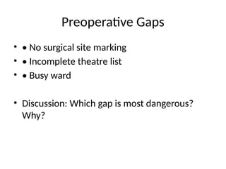 Enhancing Surgical Safety: WHO Checklist & Team Communication Training ...