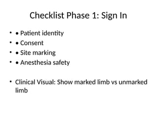 Enhancing Surgical Safety: WHO Checklist & Team Communication Training ...