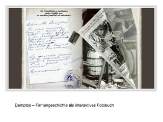 Demptos – Firmengeschichte als interaktives Fotobuch 