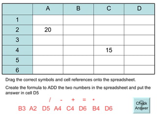 Interactive spreadsheet basics[1] | PPT