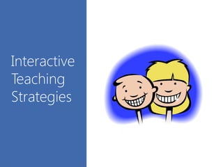 Interactive
Teaching
Strategies
 
