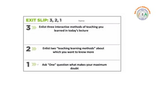 Hand Out Examples Interactive Interactive Techniques handout in medical education.pptx