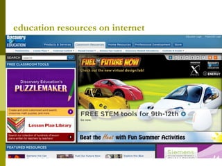 education resources on internet 