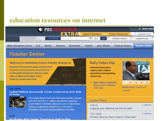 education resources on internet 