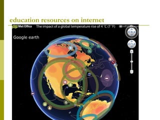 education resources on internet Google earth 