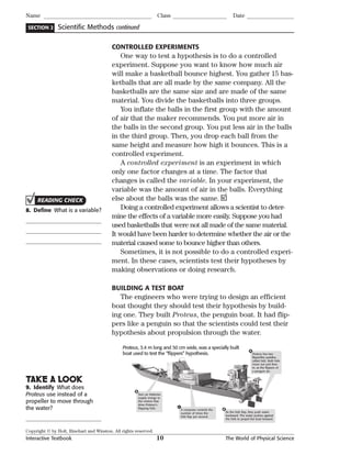 Interactive textbook ch. 1 the world of physical science | PDF