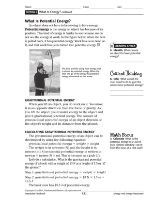 Interactive textbook ch. 9 energy and energy resources | PDF