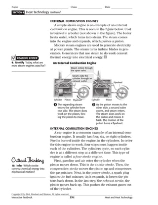 Interactive textbook ch. 10 heat and heat technology | PDF