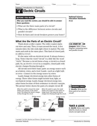 Interactive textbook ch. 17 introduction to electricity | PDF ...