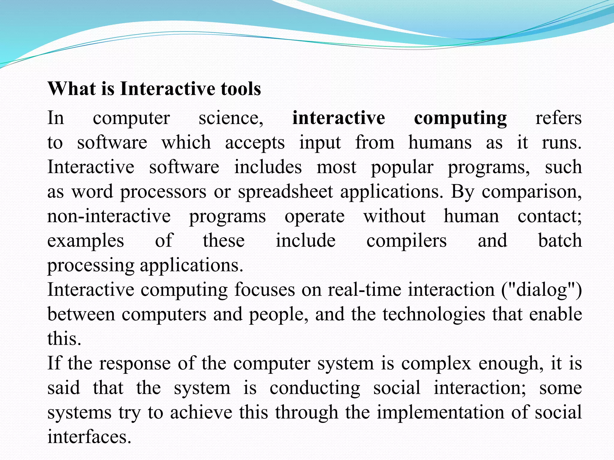 Interactive tools | PPTX