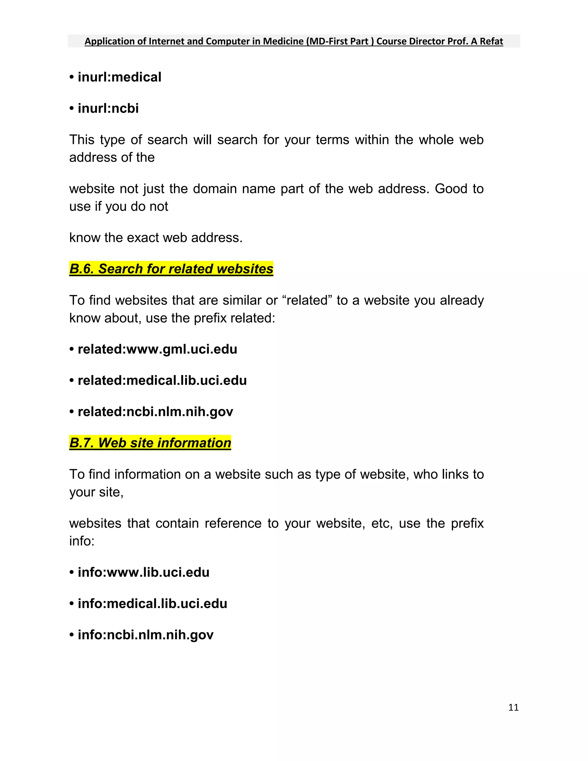 HOW TO FIND INFORMATION ON THE INTERNET