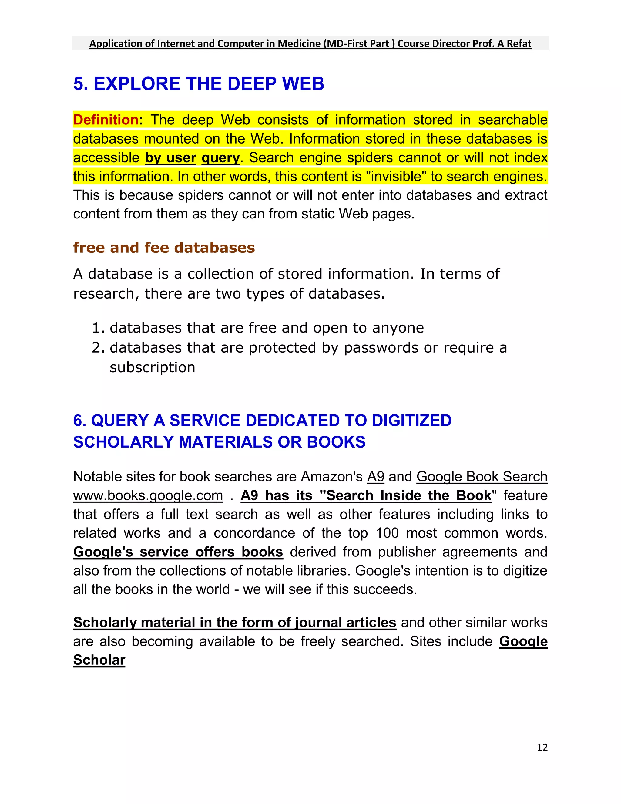 HOW TO FIND INFORMATION ON THE INTERNET