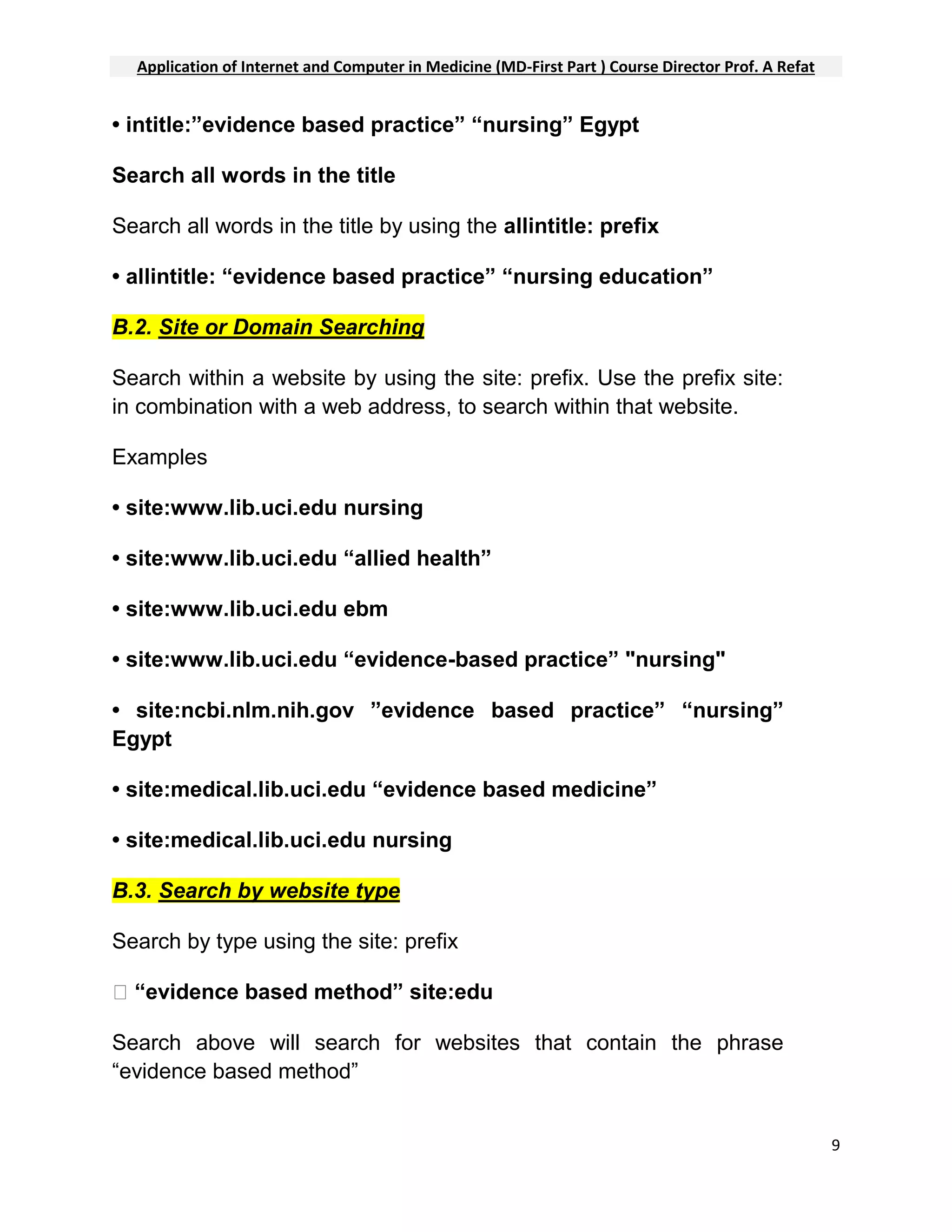 HOW TO FIND INFORMATION ON THE INTERNET