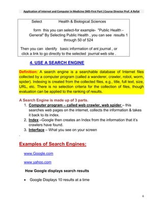 HOW TO FIND INFORMATION ON THE INTERNET | PDF
