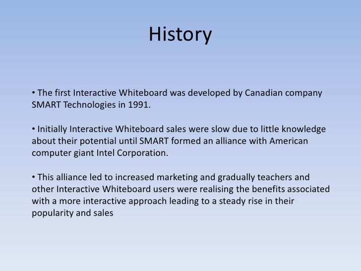 interactive whiteboards presentation
