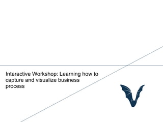 Interactive Workshop: Learning how to
capture and visualize business
process
 