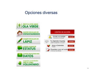 64	
  
Opciones diversas
 