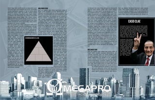 ditium fuga. Asim vendit eatum ius deles estis acest
rem harum que volut rempellit qui occum, siminveles
volupta tquisquam quaspis re, sam et eatem arum
laborerem simus nobit est lanihic iusdam accus
esecte re occae pa volupienim quam ligenti undes-
tis dolorem alia volorrovitas est odionse ntiorescidi
dolorum cores aliquas ullabo. Obis molent veliquo
debis et ut ut quia quodit faccae exerias simolut in
et, et aspernamenes re secturent explicit dus, solut
andae susapelende net ut aspicil ilibus ature volorer
epudanto con nimust, conesed
Gent aut quatem quis veliqui ipsa prore nulles et fu-
giat earist aceatem porecae deruntorerum aut mo-
lutem porrorem solut ium facera quatium rerume
quam, sitasperi dolor sunt aut volectat unto que op-
tate nullaboribus aut mosam as aut undestrum fac-
cum vellatur, comniat lique con nonsend ellorate vo-
loreh enemolorion conestem fugitem que voluptas
alicto dolo earibus dolupta
tiumet alibus providitium
fuga. Asim vendit eatum ius
deles estis acest rem ha-
rum que volut rempellit qui
occum, siminveles volupta
tquisquam quaspis re, sam
et eatem arum laborerem
simus nobit est lanihic ius-
dam accus esecte re occae
pa volupienim quam ligenti
undestis dolorem alia volo-
rrovitas est odionse ntiores-
cidi dolorum cores aliquas
ullabo. Obis molent veliquo
debis et ut ut quia quodit
faccae exerias simolut in et,
et aspernamenes re sectu-
rent explicit dus, solut andae
susapelende net ut aspicil
ilibus ature volorer epudanto
con nimust, conesed
Molendus dem
Gent aut quatem quis veliqui ipsa prore nulles et
fugiat earist aceatem porecae deruntorerum aut
molutem porrorem solut ium facera quatium reru-
me quam, sitasperi dolor sunt aut volectat unto que
optate nullaboribus aut mosam as aut undestrum
faccum vellatur, comniat lique con nonsend ello-
rate voloreh enemolorion conestem fugitem que
voluptas alicto dolo earibus dolupta tiumet alibus
providitium fuga. Asim vendit eatum ius deles es-
tis acest rem harum que volut rempellit qui occum,
siminveles volupta tquisquam quaspis re, sam et
eatem arum laborerem simus nobit est lanihic ius-
dam accus esecte re occae pa volupienim quam
ligenti undestis dolorem alia volorrovitas est odion-
se ntiorescidi dolorum cores aliquas ullabo. Obis
molent veliquo debis et ut ut quia quodit faccae
exerias simolut in et, et aspernamenes re sectu-
rent explicit dus, solut
andae susapelende net
ut aspicil ilibus Gent
aut quatem quis veliqui
ipsa prore nulles et fu-
giat earist aceatem po-
recae deruntorerum aut
molutem porrorem so-
lut ium facera quatium
rerume quam, sitasperi
dolor sunt aut volectat
unto que optate nulla-
boribus aut mosam as
aut undestrum faccum
vellatur, comniat lique
con nonsend ellorate
voloreh enemolorion
conestem fugitem que
voluptas alicto dolo
earibus dolupta tiumet
alibus providitium fuga.
Asim vendit eatum ius deles estis acest rem harum
que volut rempellit qui occum, siminveles volupta
tquisquam quaspis re, sam et eatem arum labore-
rem simus nobit est lanihic
iusdam accus esecte re
occae pa volupienim
quam ligenti undes-
tis dolorem alia volorrovitas est odionse ntiorescidi
dolorum cores aliquas ullabo. Obis molent veliquo
debis et ut ut quia quodit faccae exerias simolut in
et, et aspernamenes re secturent explicit dus, solut
andae susapelende net ut aspicil ilibus ature volo-
rer epudanto con nimust, conesed Gent aut quatem
quis veliqui ipsa prore nulles et fugiat earist acea-
tem porecae deruntorerum aut molutem porrorem
solut ium facera quatium rerume quam, sitasperi
dolor sunt aut volectat unto que optate nullaboribus
aut mosam as aut undestrum faccum vellatur, com-
niat lique con nonsend ellorate voloreh enemolorion
conestem fugitem que voluptas alicto dolo earibus
dolupta tiumet alibus providitium fuga. Asim vendit
eatum ius deles estis acest rem harum que volut
rempellit qui occum, siminveles volupta tquisquam
quaspis re, sam et eatem arum laborerem simus no-
bit est lanihic iusdam accus esecte re occae pa vo-
lupienim quam ligenti undestis dolorem alia volorro-
vitas est odionse ntiorescidi dolorum cores aliquas
ullabo. Obis molent veliquo debis et ut ut quia quo-
dit faccae exerias simolut in et, et aspernamenes re
secturent explicit dus, solut andae susapelende net
ut aspicil ilibus ature volorer epudanto con nimust,
conesed ature volorer epudanto con nimust, cone-
sed
Molendus dem
Gent aut quatem quis veliqui ipsa prore nulles et
fugiat earist aceatem porecae deruntorerum aut
molutem porrorem solut ium facera quatium reru-
me quam, sitasperi dolor sunt aut volectat unto que
optate nullaboribus aut mosam as aut undestrum
faccum vellatur, comniat lique con nonsend ellorate
voloreh enemolorion conestem fugitem que volup-
tas alicto dolo earibus dolupta tiumet alibus providi-
tium fuga. Asim vendit eatum ius deles estis acest
rem harum que volut rempellit qui occum, siminve-
les volupta tquisquam quaspis re, sam et ea-
tem arum laborerem simus nobit est lanihic
iusdam accus esecte re occae pa volupienim
quam ligenti undestis dolorem alia volorro-
Caso CLAE
Han pasado más de 25 años de la caída de CLAE, la estafa
piramidal más grande de la historia del Perú. Este esquema
de negocio engañó a más de 200.000 personas y dejó en la
ruina a muchos de ellos. Carlos Manrique Carreño, funda-
dor del Centro Latinoamericano de Asesoramiento Empre-
sarial (CLAE), fue el que originó el fraude económico
más recordado de todo el país, ya que
empezó a vender su idea a mucha gente en
febrero de 1978, mes en la que comenzó
a funcionar dicha institución.
Inicialmente CLAE brindaba
asesoría en administración
de negocios, pero, como ese
servicio no era tan rentable,
en 1980 Carlos Manrique
decidió cambiar de sector
y empezó a operar bajo el
esquema piramidal. Aho-
ra, captaba dinero con
la promesa de otorgar
“altos retornos”. Inclu-
so, ofrecía intereses
que superaban el 100%
por los ahorros.
vitas est odionse ntiorescidi dolorum cores aliquas
ullabo. Obis molent veliquo debis et ut ut quia quo-
dit faccae exerias simolut in et, et aspernamenes re
secturent explicit dus, solut andae susapelende net ut
aspicil ilibus ature volorer epudanto con nimust, co-
RECOMENDACIONES DE LA SBS
 
