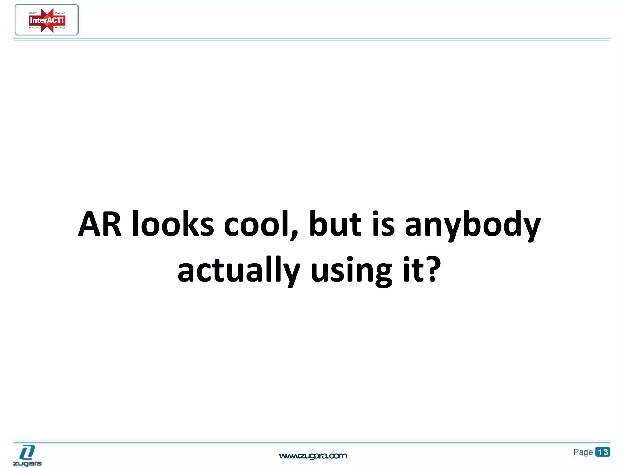 AR looks cool, but is anybody actually using it? 