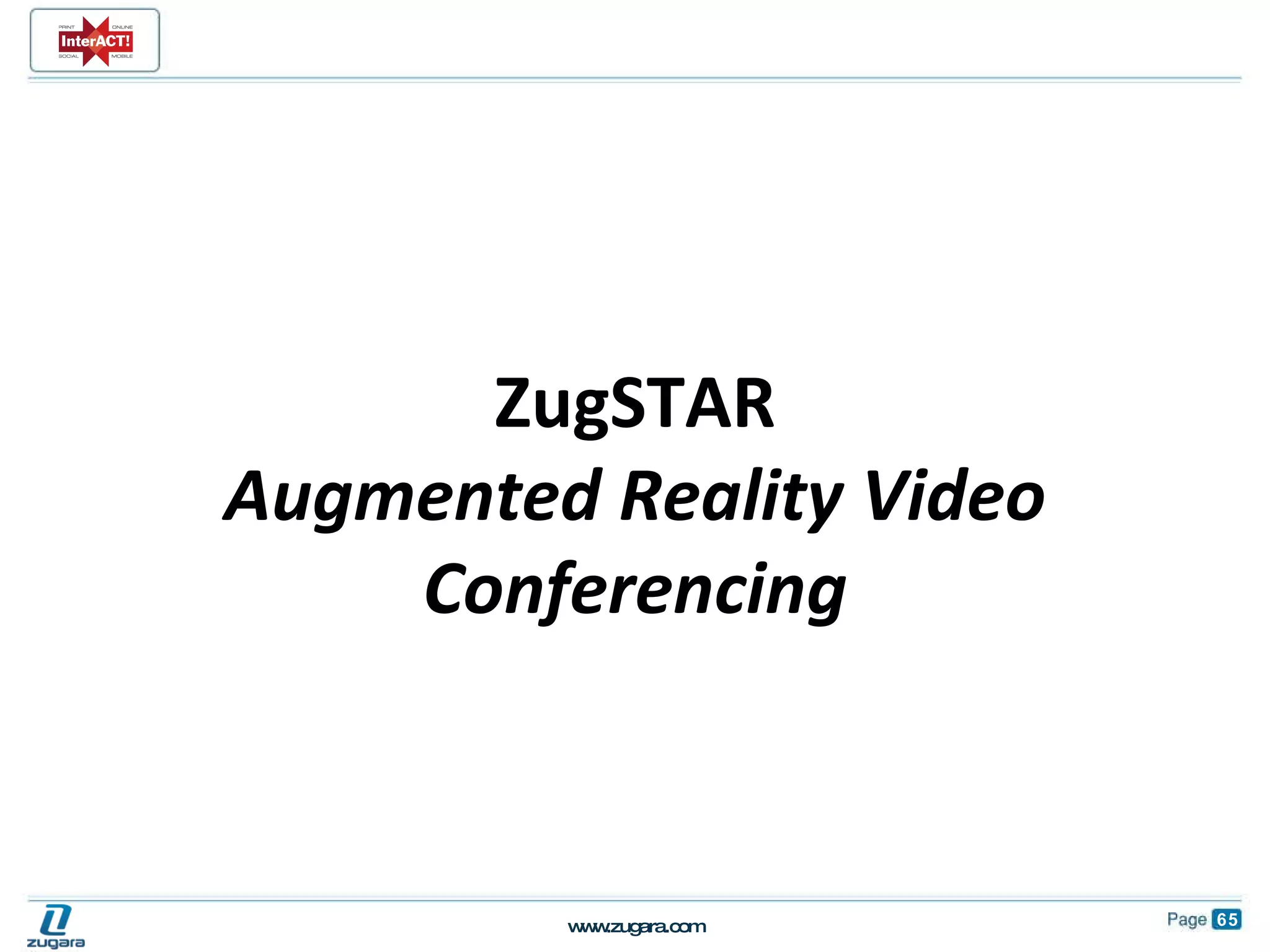 ZugSTAR Augmented Reality Video Conferencing 