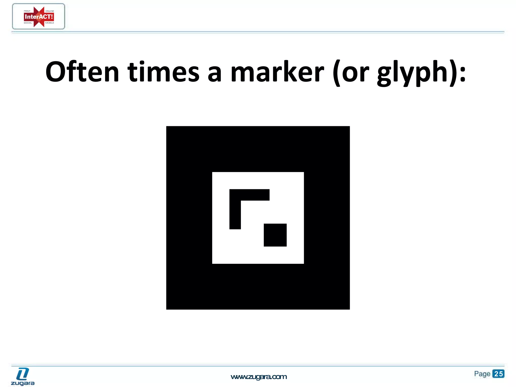 Often times a marker (or glyph): 