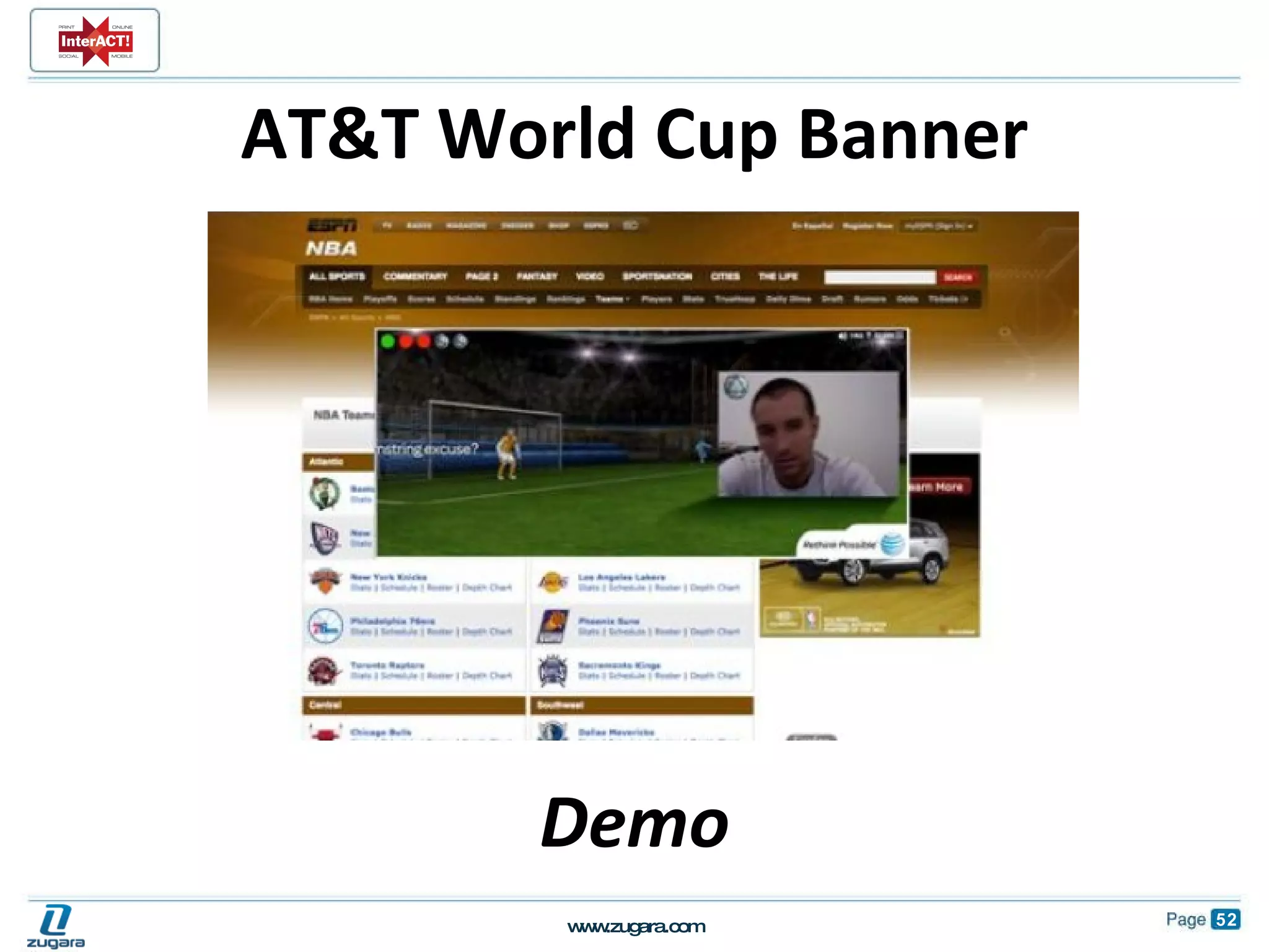 AT&T World Cup Banner Demo 
