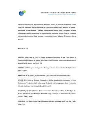 Interações virtuais   por luiz castro