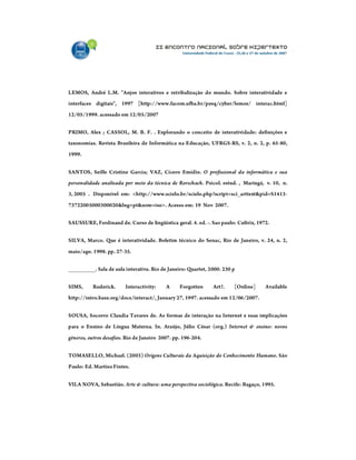 Interações virtuais   por luiz castro