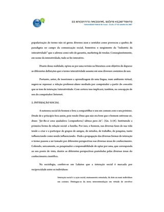 Interações virtuais   por luiz castro