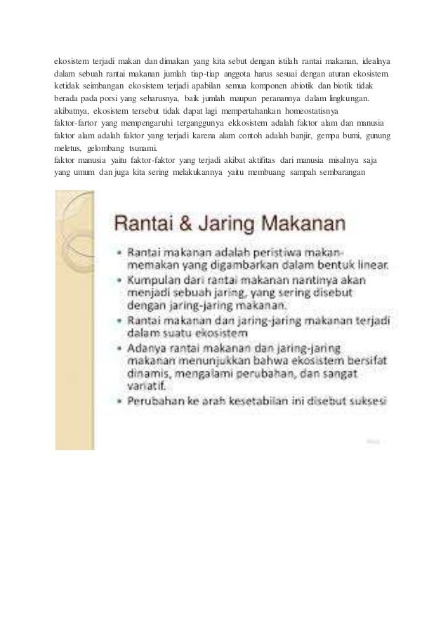 Interaksi Antar Mahluk Hidup